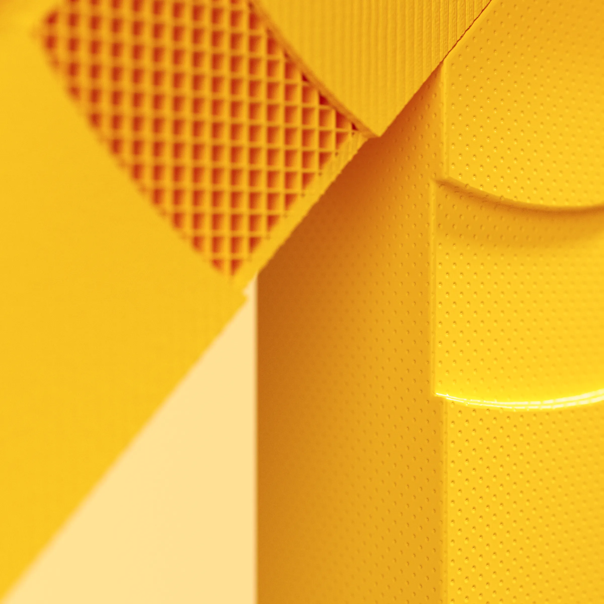 3D render of Zypsy logo — textured diamond with crosshatch pattern